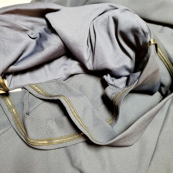 NWT Dessy Collection Off-the-Shoulder Criss Cross Back Trumpet Gown Sz 14 - Picture 9 of 11